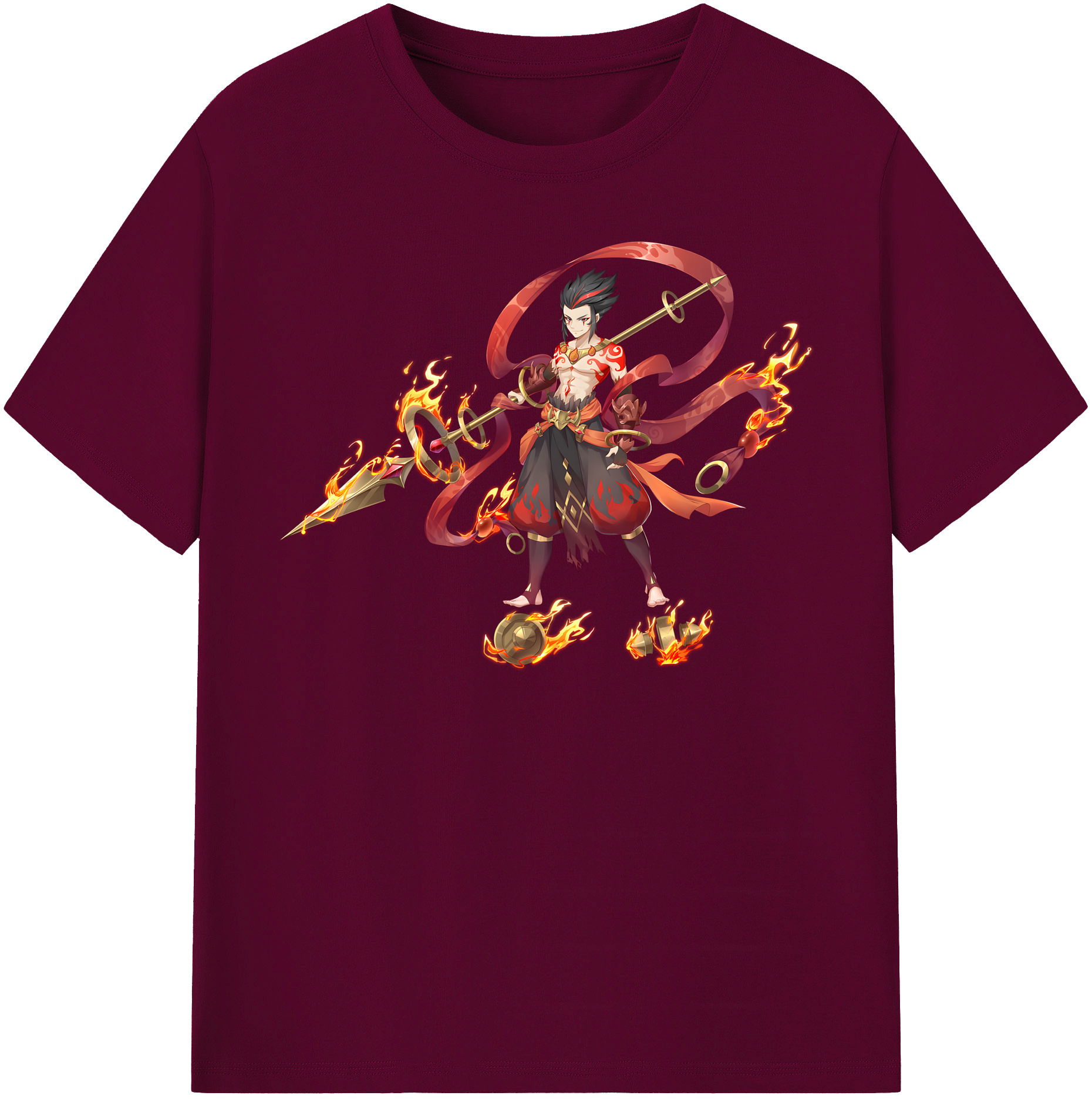 （画像用） Ne Zha 2 ナタ 魔童の大暴れ レディースカジュアルプリントTシャツ（綿100％）